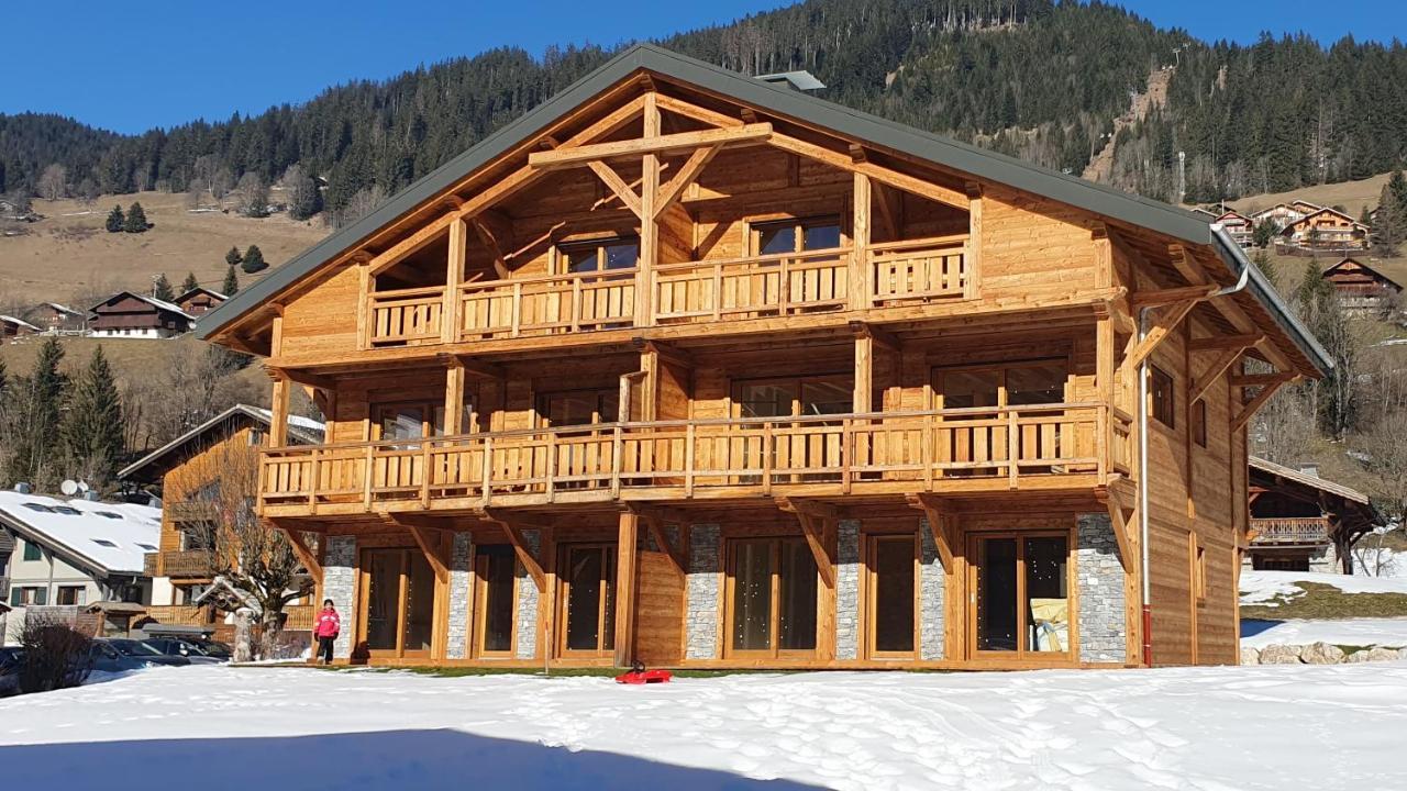 Demi-Chalet Vadel La Panthiaz 15 Pers 5 Chambres Abondance Exterior foto