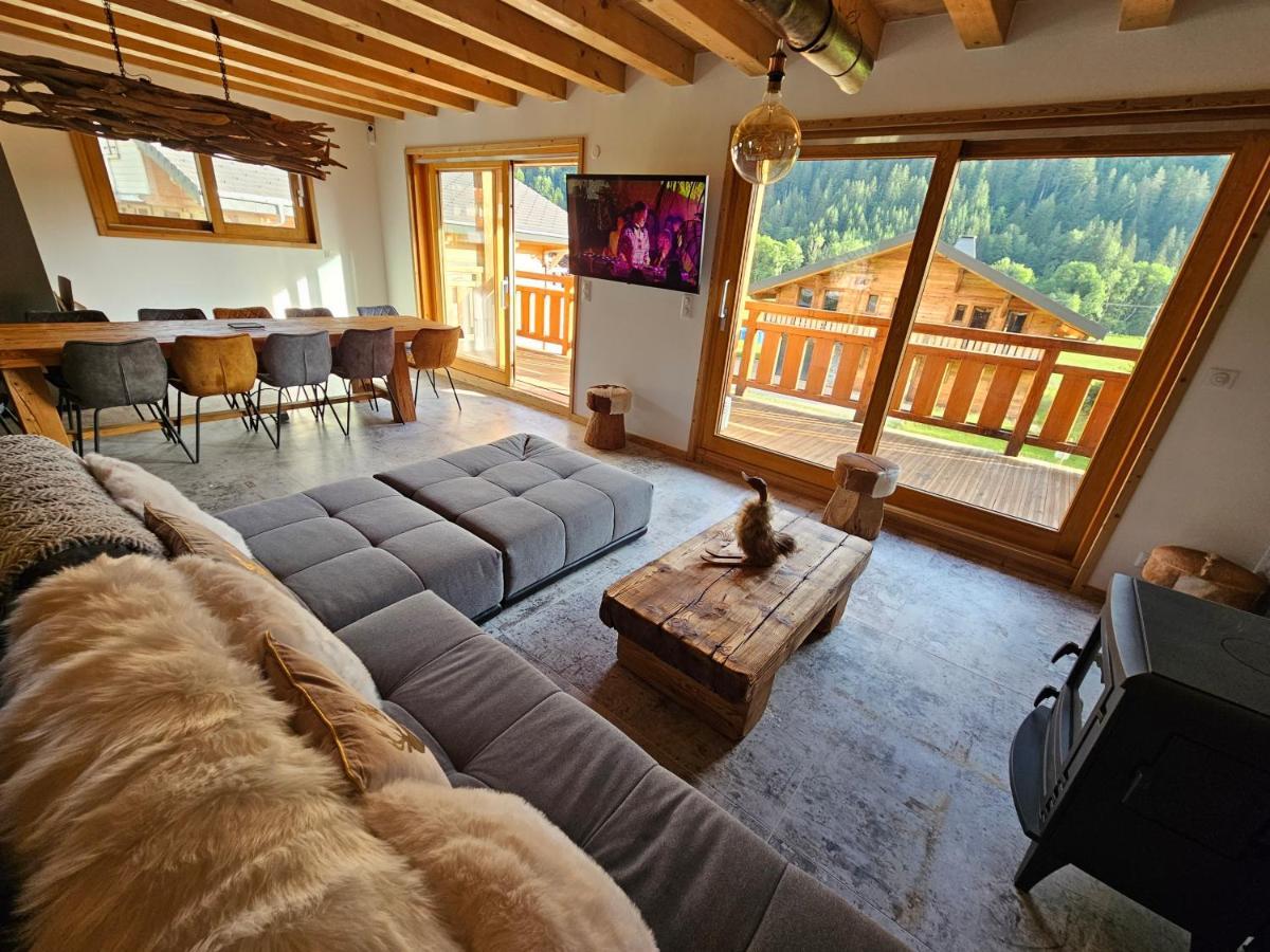 Demi-Chalet Vadel La Panthiaz 15 Pers 5 Chambres Abondance Exterior foto