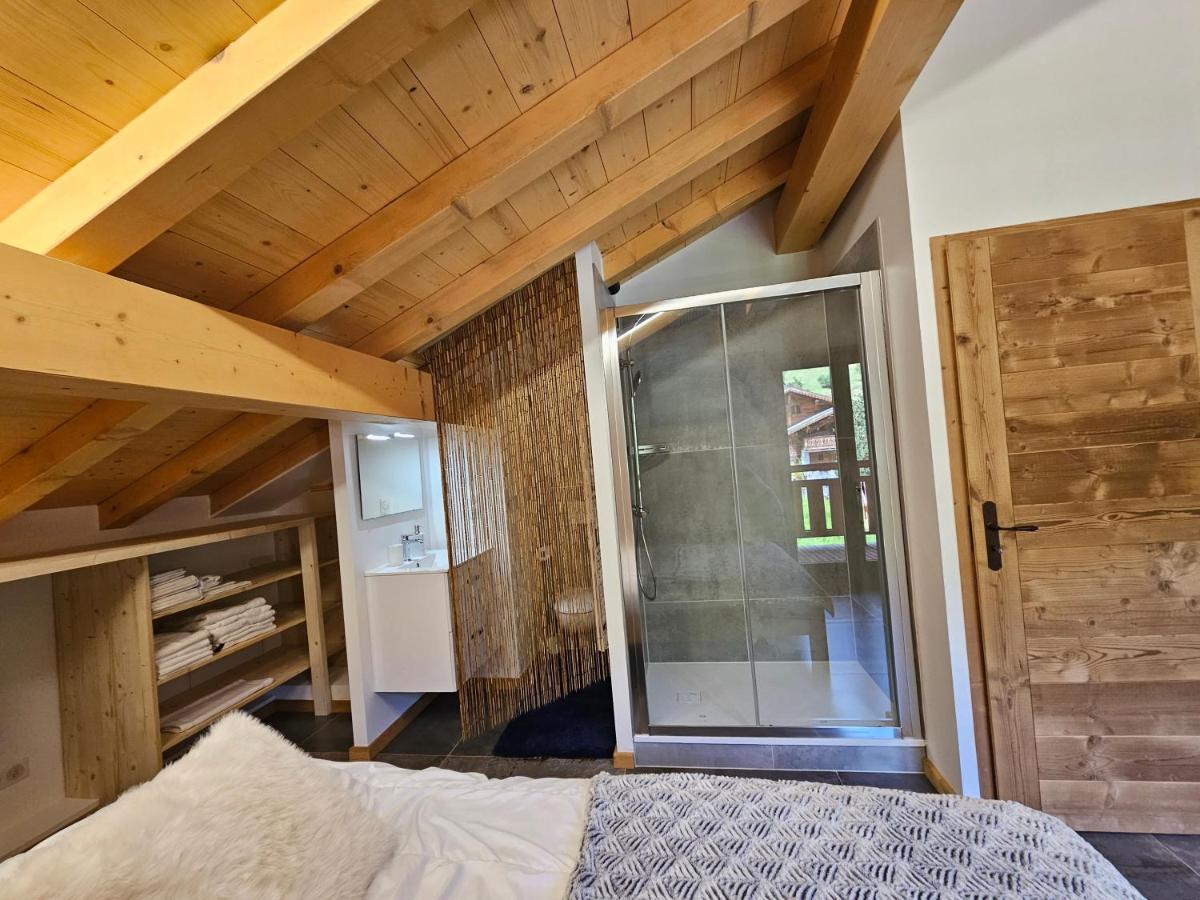 Demi-Chalet Vadel La Panthiaz 15 Pers 5 Chambres Abondance Exterior foto