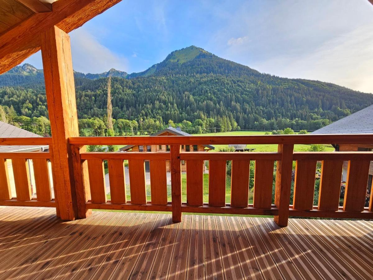 Demi-Chalet Vadel La Panthiaz 15 Pers 5 Chambres Abondance Exterior foto