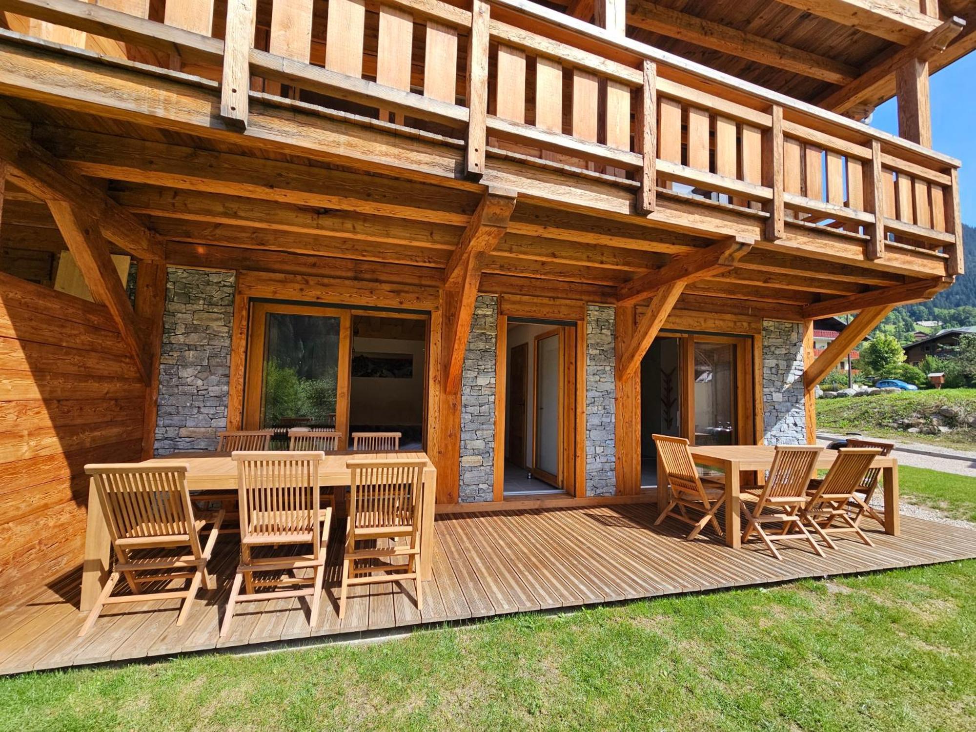 Demi-Chalet Vadel La Panthiaz 15 Pers 5 Chambres Abondance Exterior foto