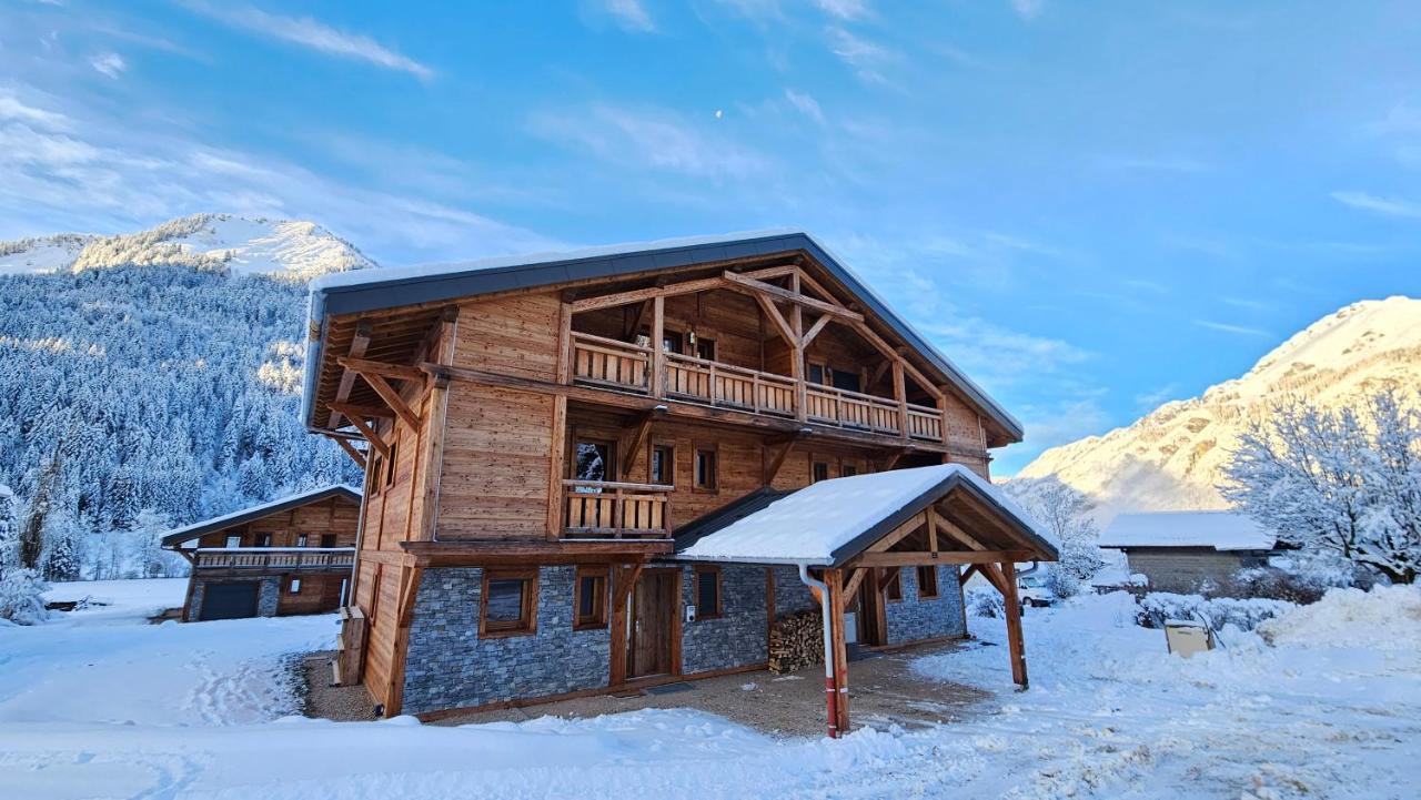 Demi-Chalet Vadel La Panthiaz 15 Pers 5 Chambres Abondance Exterior foto