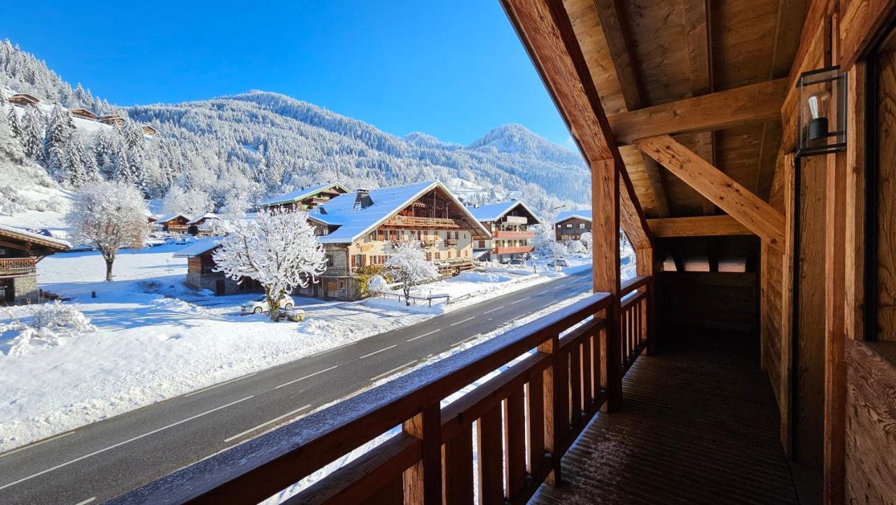Demi-Chalet Vadel La Panthiaz 15 Pers 5 Chambres Abondance Exterior foto