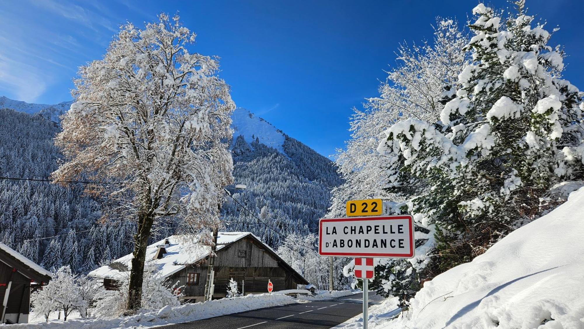 Demi-Chalet Vadel La Panthiaz 15 Pers 5 Chambres Abondance Exterior foto