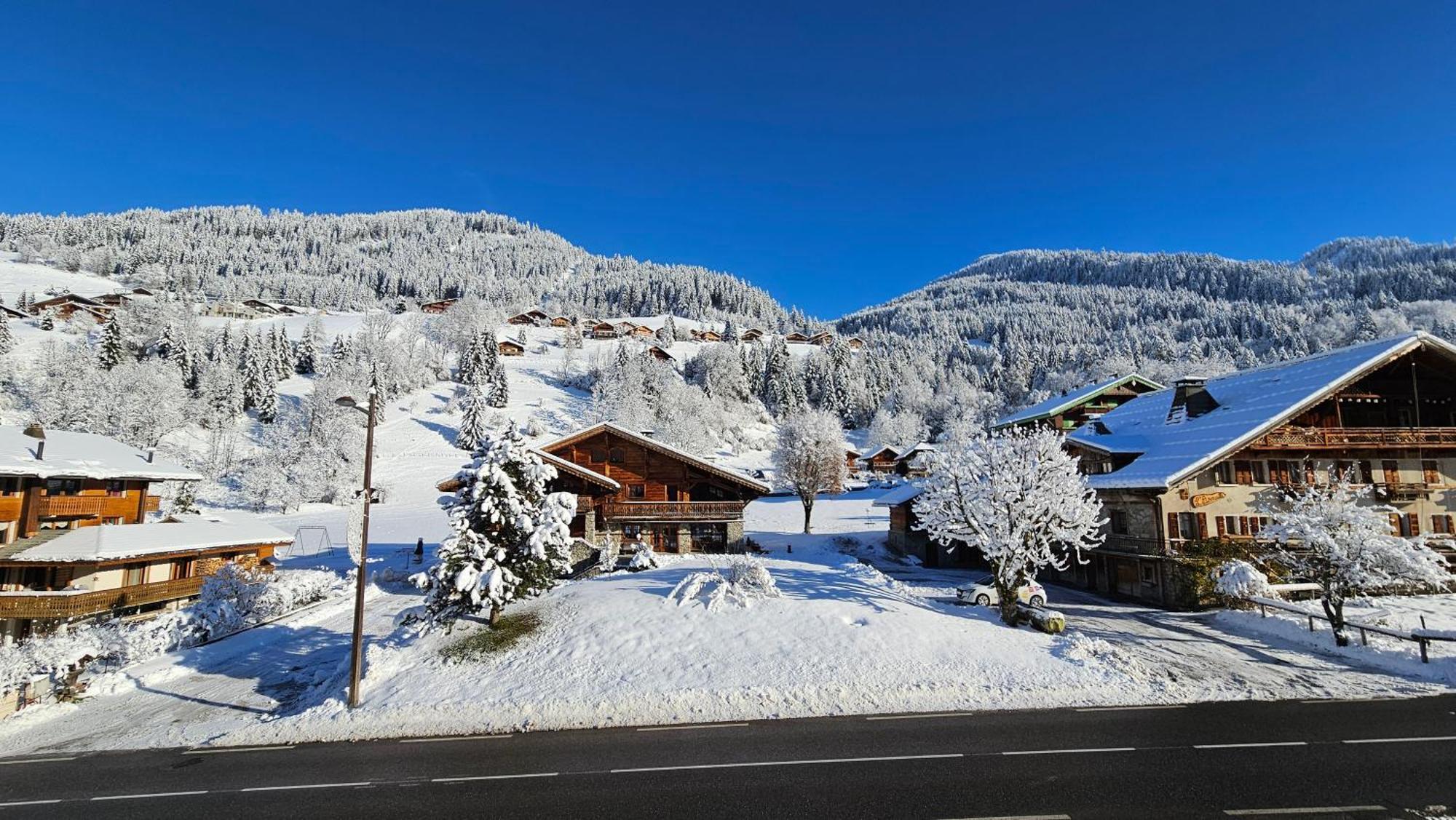 Demi-Chalet Vadel La Panthiaz 15 Pers 5 Chambres Abondance Exterior foto